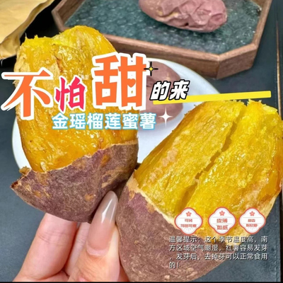 正宗红瑶榴莲蜜薯高端蜜薯金瑶蜜薯地瓜香甜软糯可蒸可烤自家种植