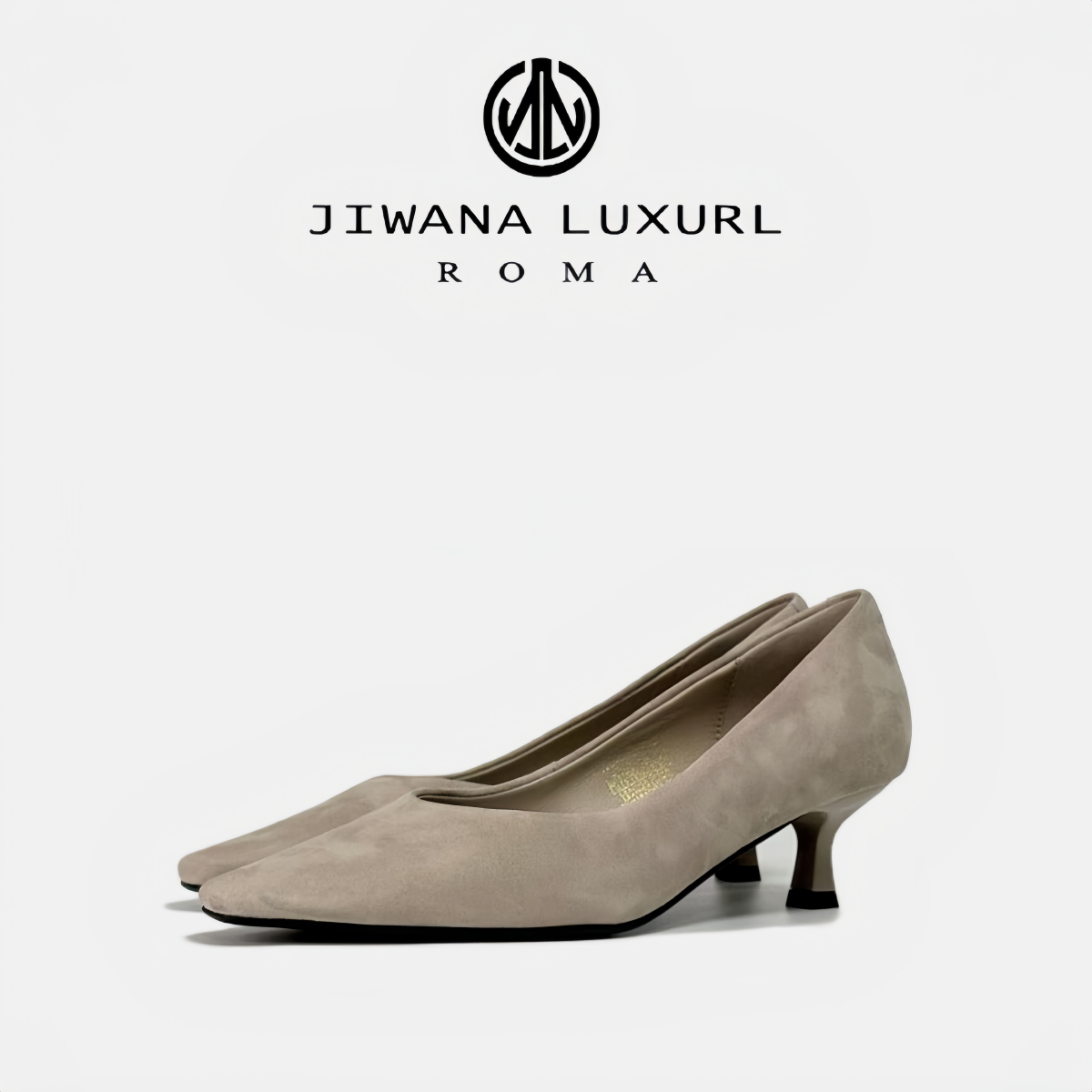 JIWANA LUXURL女士猫跟鞋女气质高级不累脚特别舒服的高跟鞋