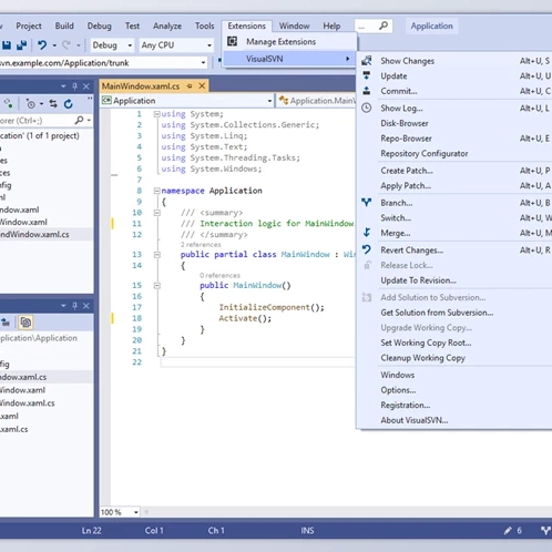 Visual Studio v8.0.4 的 VisualSVN