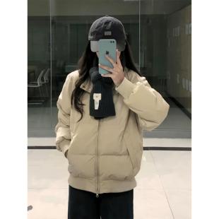 超好看立领棉服女款冬季2025新款宽松显瘦不臃肿加厚保暖棉衣外套