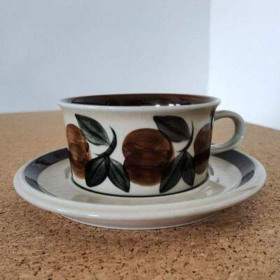 北欧中古｜芬兰Arabia咖啡杯碟Gefle餐盘Rostrand手绘茶杯马克杯