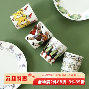 瑞典Elsa Beskow插画师马克杯骨瓷早餐碗手握杯咖啡杯Design水杯