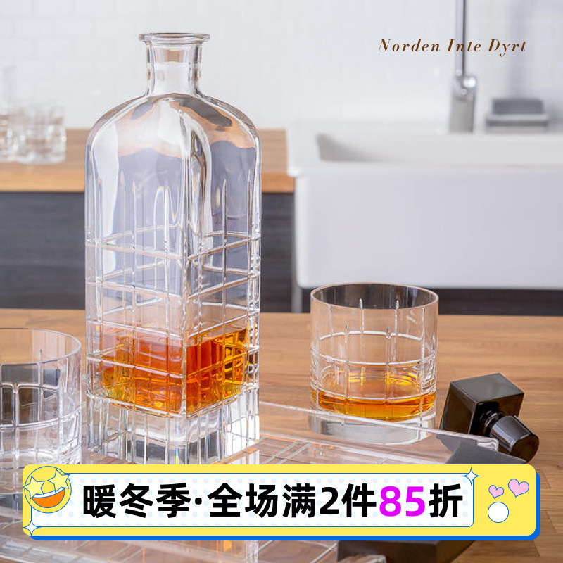 瑞典Orrefors手工水晶玻璃酒杯Street威士忌白兰地香槟杯洋酒壶