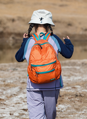 儿童户外双肩包小学生超轻可折叠露营夏令营登山旅行研学小背包