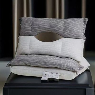 三合一双层枕头枕芯护颈椎助睡眠家用一对装成人睡觉专用高整头可