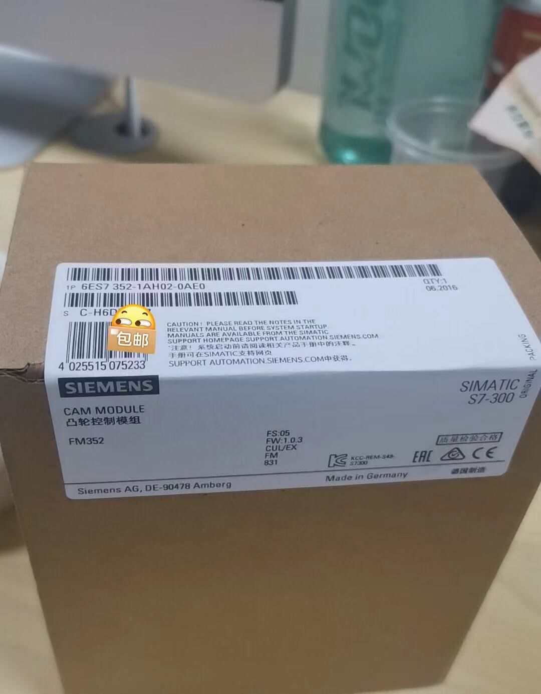 正品s-plc6es7 352 6es7352-1ah02-0ae0 fm352电子凸轮控制