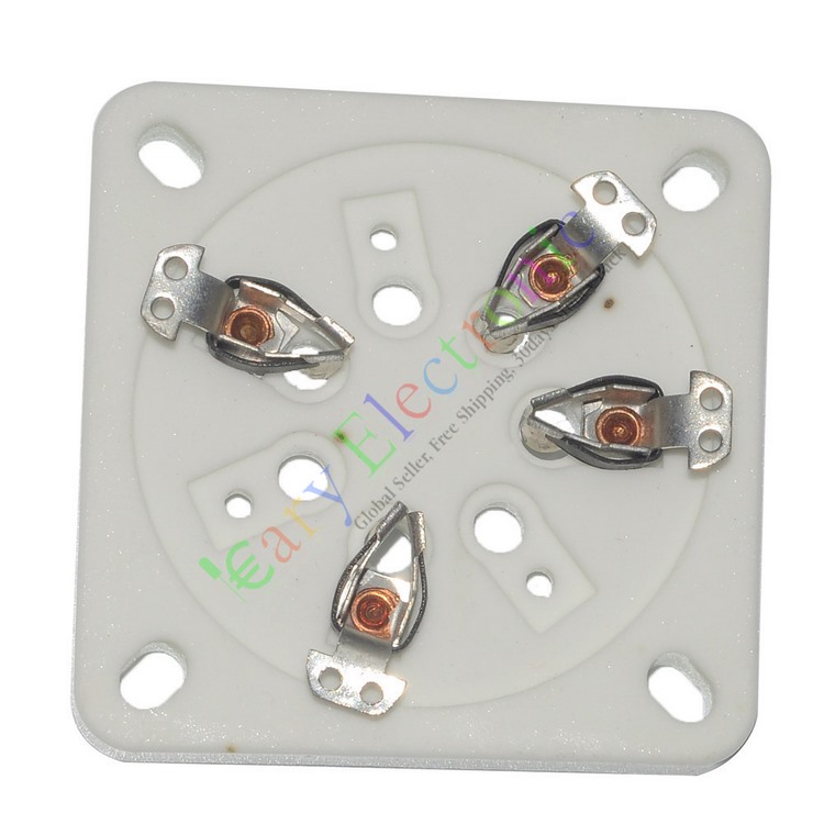 全新GZC7-4镀银脚7脚管座陶瓷平板七脚电子管座 适用于GM70 GM71