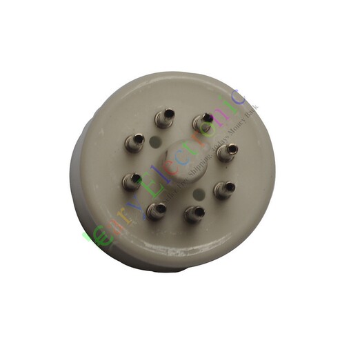 全新陶瓷6N8P管座管基音响DIY配件搭棚8脚电子管座适用KT88 EL34B