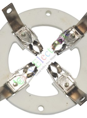 全新GZC4-A陶瓷镀银脚管座适用6T51 7092 7T63R FU-605 FU3062F等