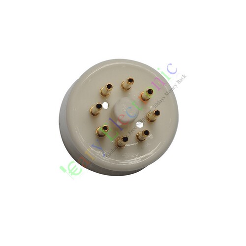 全新陶瓷6N8P-G管座管基音响配件镀金8脚电子管座适用KT88 EL34B