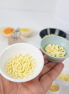 小人国迷你小东西仿真面条碗手工制作假食物食玩容器拉面碗螺蛳粉