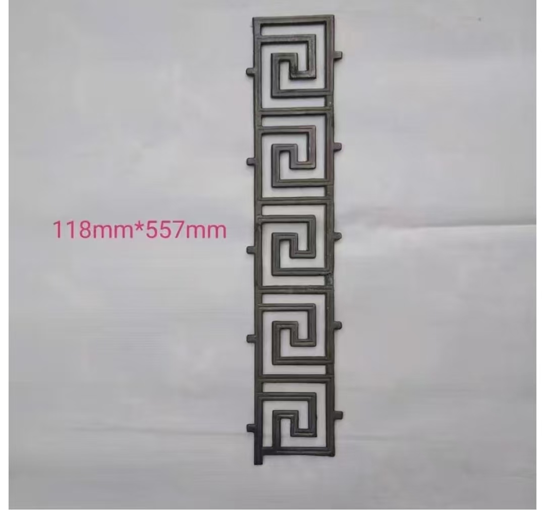 铁艺大门配件花铁花装12压厘米铸铁铁门庭院焊接护栏栏杆铁艺花回