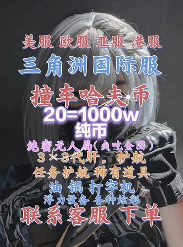 三角洲国际服撞车哈夫币20=1000w