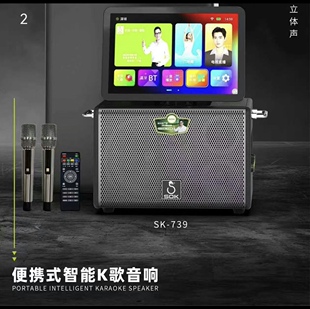 SOK音响738739移动大功率KTV户外广场音箱声卡一体机家庭蓝牙音箱