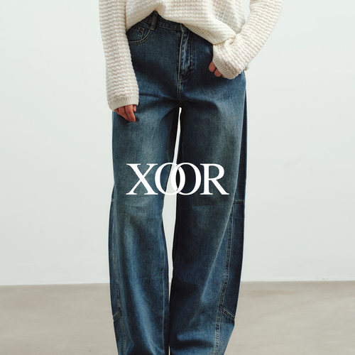 XOOR土耳其蓝老爹裤型女2026夏