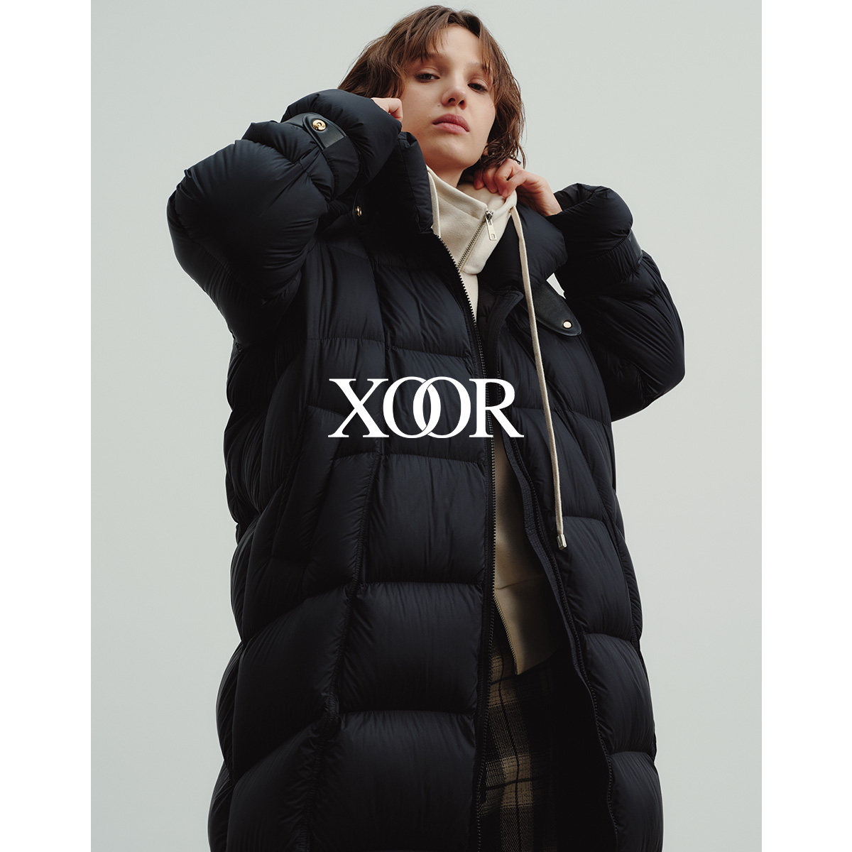 XOORH版型长款羽绒服2025冬女