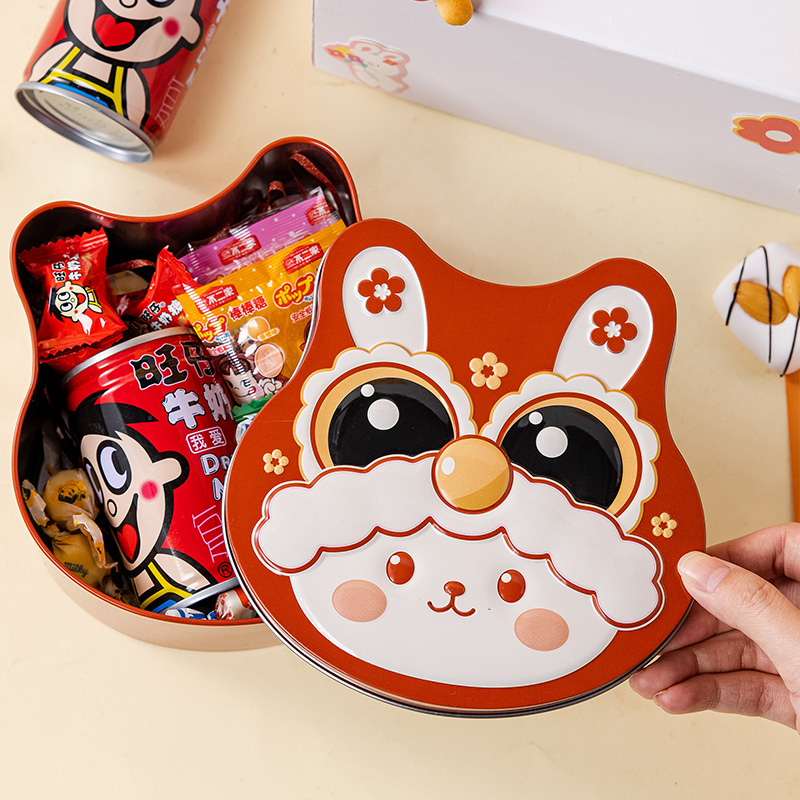 宝宝满月礼盒糖盒铁盒创意