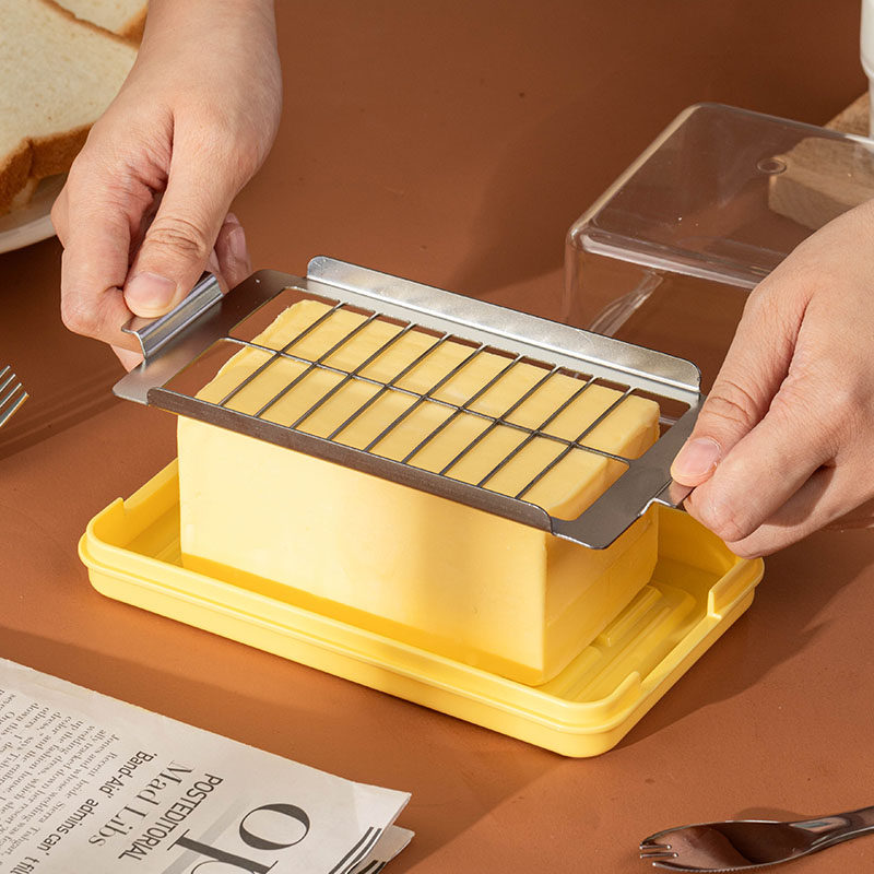黄油切割储存盒冰箱分装保鲜冷冻奶酪芝士片收纳盒牛油乳酪切块器,收纳整理,食物收纳盒,淘宝优惠券,粉丝福利购,淘宝优惠卷