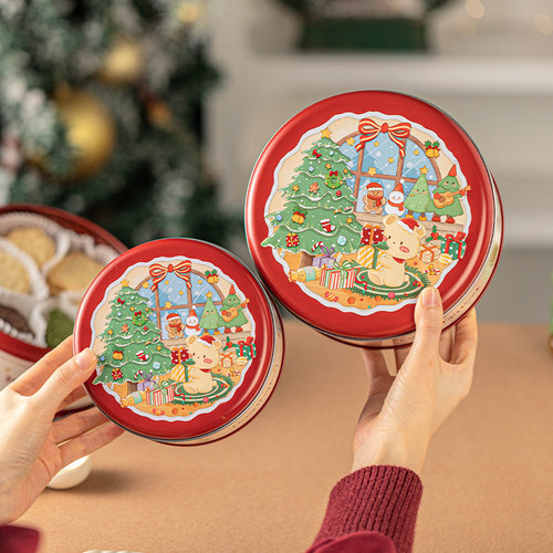 美涤圣诞悦礼铁罐马口铁材质