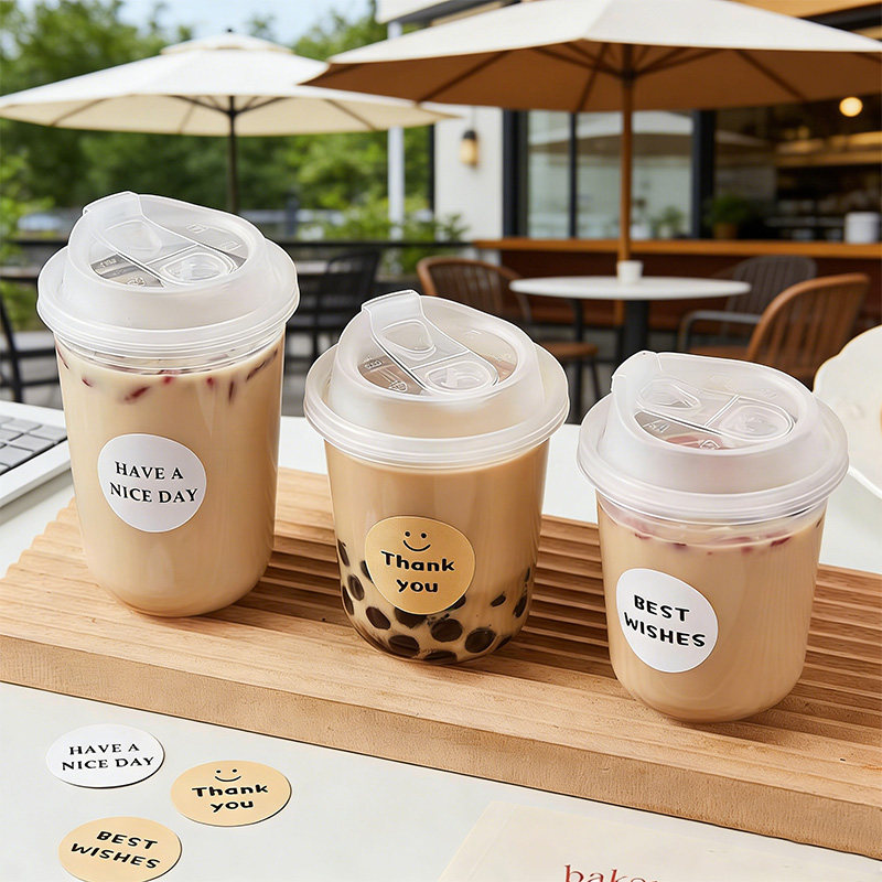 奶茶杯子一次性定制咖啡饮料商用耐高温自制透明打包外带摆摊专用