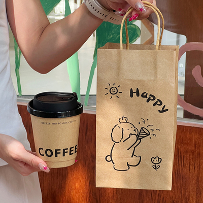 咖啡一次性纸杯带盖家用加厚整箱