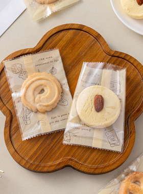 饼干包装袋单独小的机封雪花酥太妃糖牛轧糖果自封高级感烘焙打包