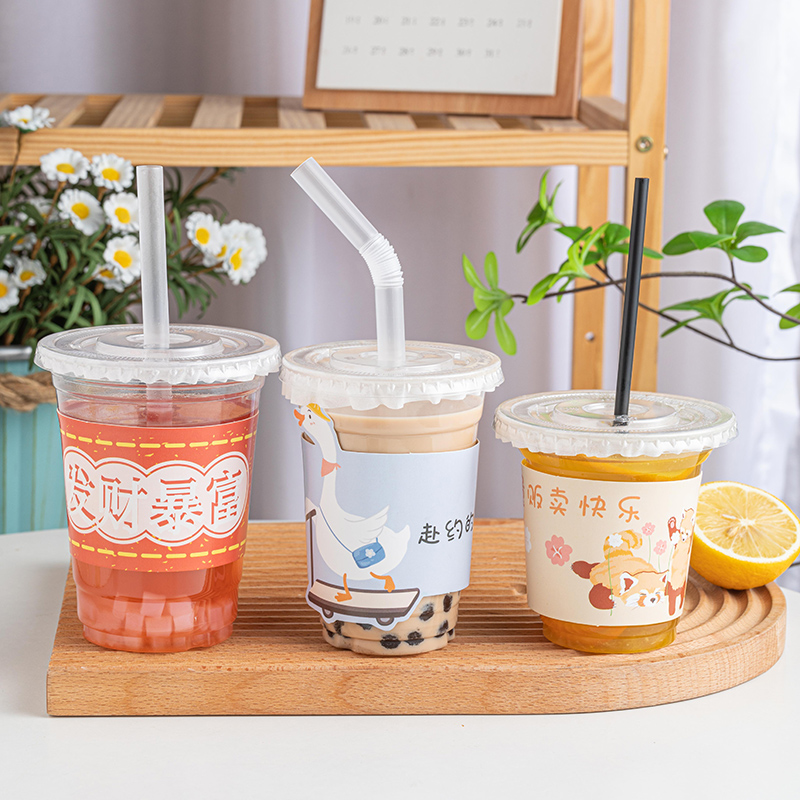 单支咖啡弯头食品级塑料吸管