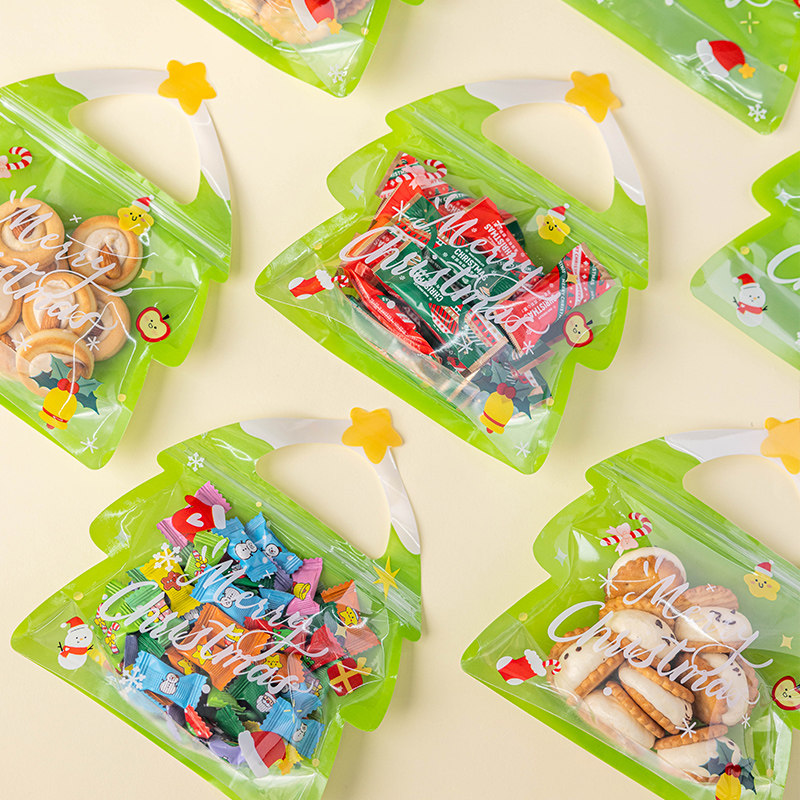糖果包装袋圣诞礼品礼物袋子送人自封密封袋饼干雪花酥太妃牛轧
