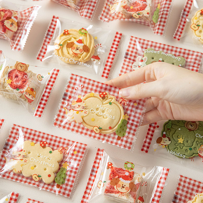 2025新款饼干包装袋圣诞雪花酥袋