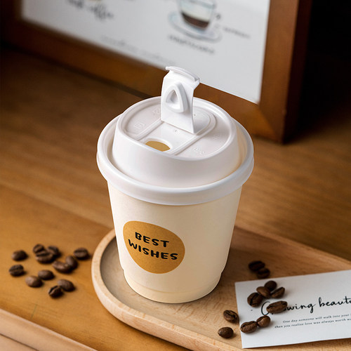 一次性咖啡杯豆浆杯加厚双层纸杯