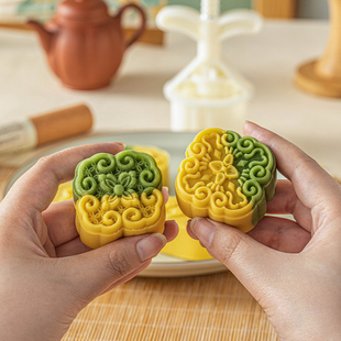 月饼模具手压式家用做糕点的压花冰皮烘焙绿豆糕面食点心制作工具