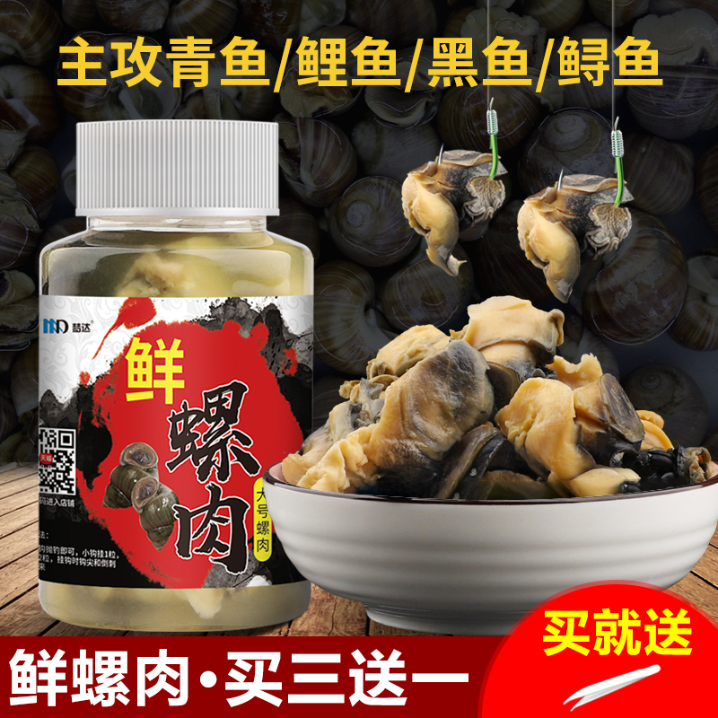 小药螺肉鱼饵鲟鱼青鱼鲤鱼草鱼鲶鱼饵料野钓螺蛳肉爆炸钩串钩鱼饵 户外/登山/野营/旅行用品 活饵/谷麦饵等饵料 原图主图