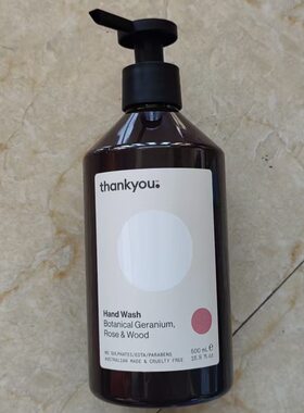 现货澳洲Thankyou Hand Wash Botanical玫瑰洗手液500ml
