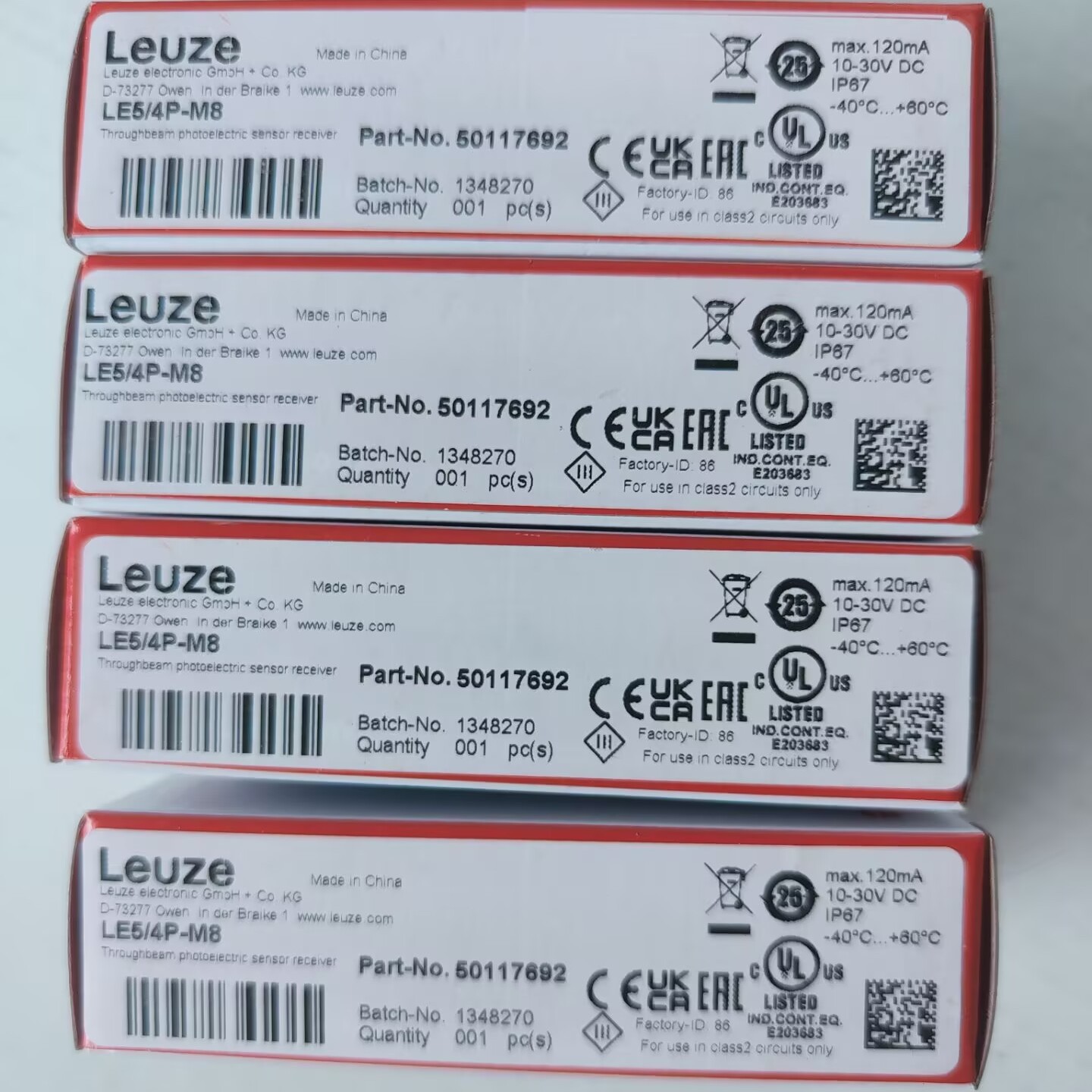 Leuze/劳易测50143278 HT3CI.X/4P-200-M12传感器 全新原装正品