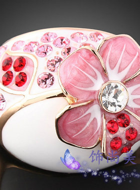 日韩风女士水晶镶钻指环尾戒新品