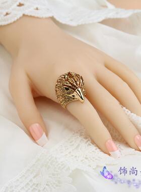 欧美复古玫瑰金老鹰头个性夸张