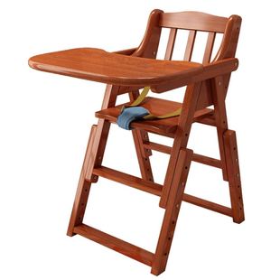 宝宝餐椅实木儿童餐椅幼儿吃饭餐桌餐厅饭店用座椅便携可折叠婴儿