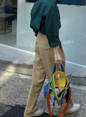 打折款Helder24秋冬韩国代购东大门正品纯色高腰西装裤女休闲长裤