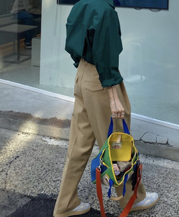 打折款Helder24秋冬韩国代购东大门正品纯色高腰西装裤女休闲长裤