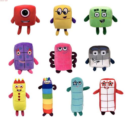Numberblocks plush doll digital building block toy kids math