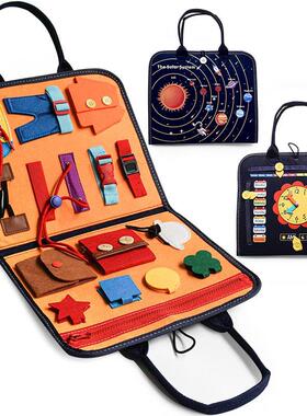 Kids Montessori Toys Educational Baby Busy Board Cartoon Ear