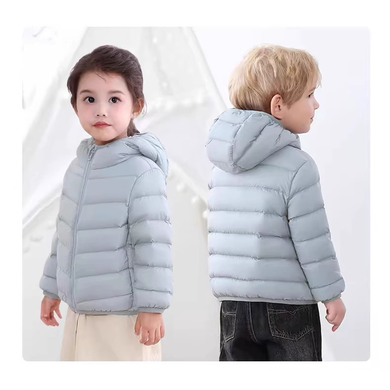 2025新款童装男童女童羽绒服连帽短款儿童羽绒服轻薄款秋冬外套