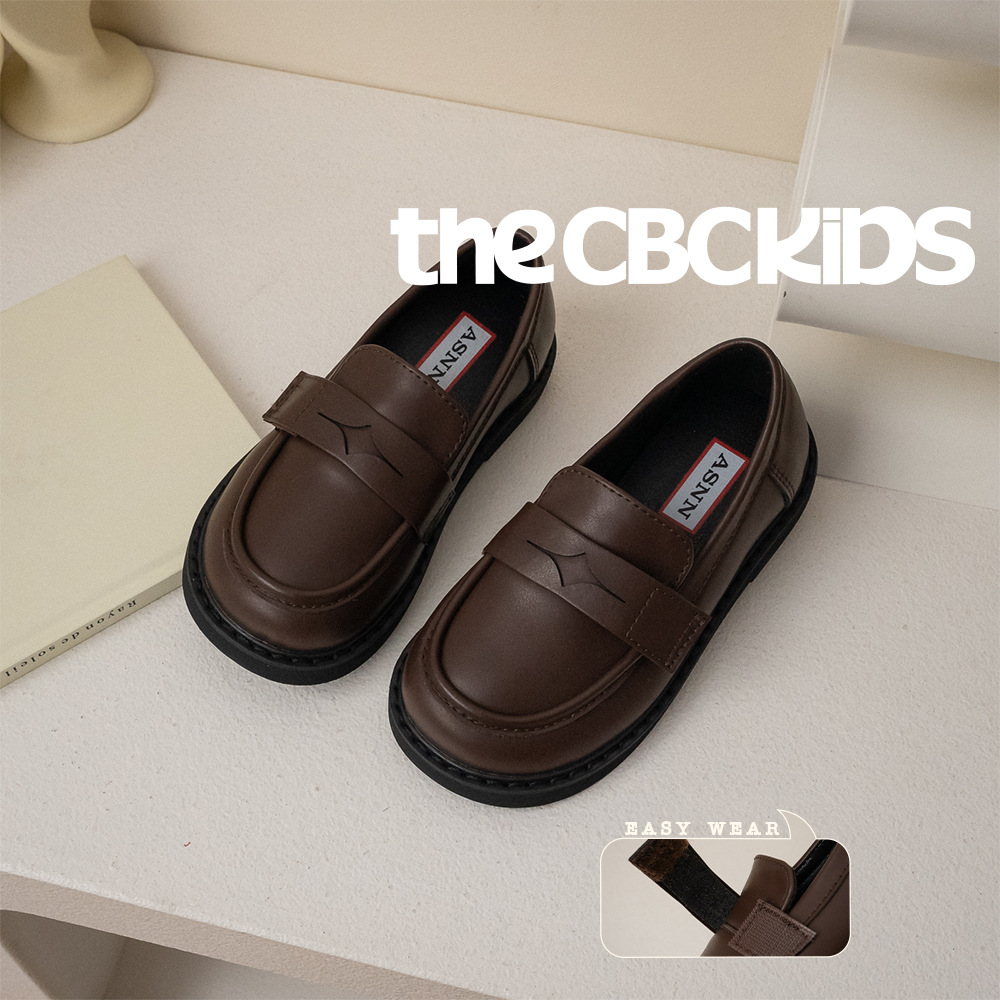 XUIU【四芒星曜】儿童乐福鞋|春秋男女童学院JK皮鞋魔贴