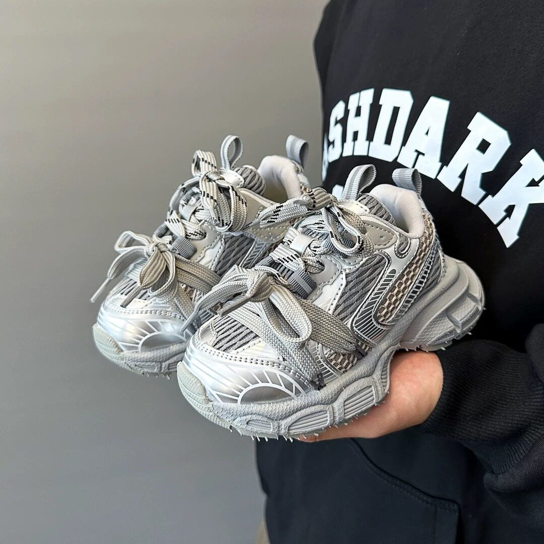 儿童运动鞋2025春秋季新款男童休闲老爹鞋女童软底轻便跑步鞋子