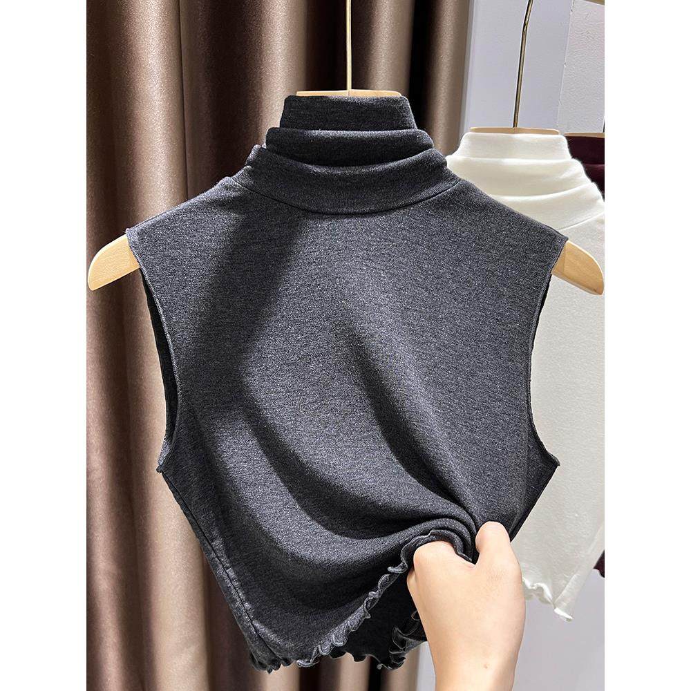 韩系穿搭莱塞尔天丝针织假领子内搭女秋冬叠穿无袖叠穿高领打底衫,服饰配件/皮带/帽子/围巾,假领,淘宝优惠券,粉丝福利购,淘宝优惠卷