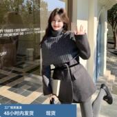 miu系千金风西装 针织披肩短裙三件套 气质V领西装 套装 裙女2025冬季