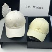 新款 软顶小R标棒球帽男女情侣百搭遮阳防晒鸭舌帽休闲帽子 春夏季