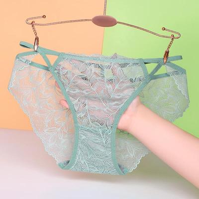 内裤女性感女生内衣裤蕾丝夏季薄款低腰三角裤