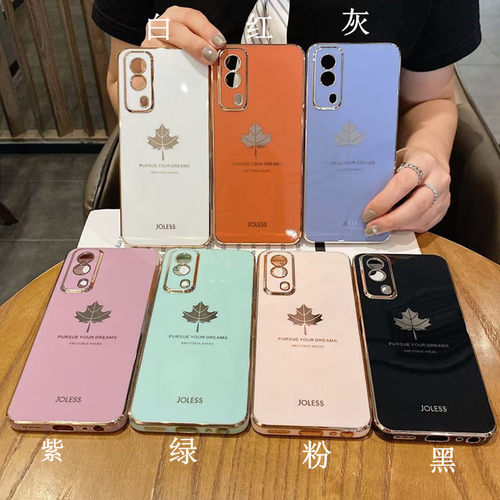 适用OPPOReno13电镀6D枫叶直边壳