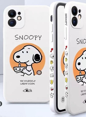 适用苹果12mini侧边12迷你女魔方iphone6plus 6splus手机套Reno4 X60Pro潮s9 p40 13mini 13迷你保护壳可爱